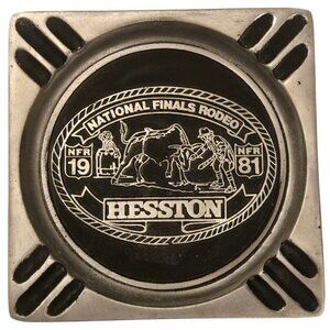 1981 Rodeo Cowboy Ashtray NFR Clown RARE National Finals Bullfighters Vintage